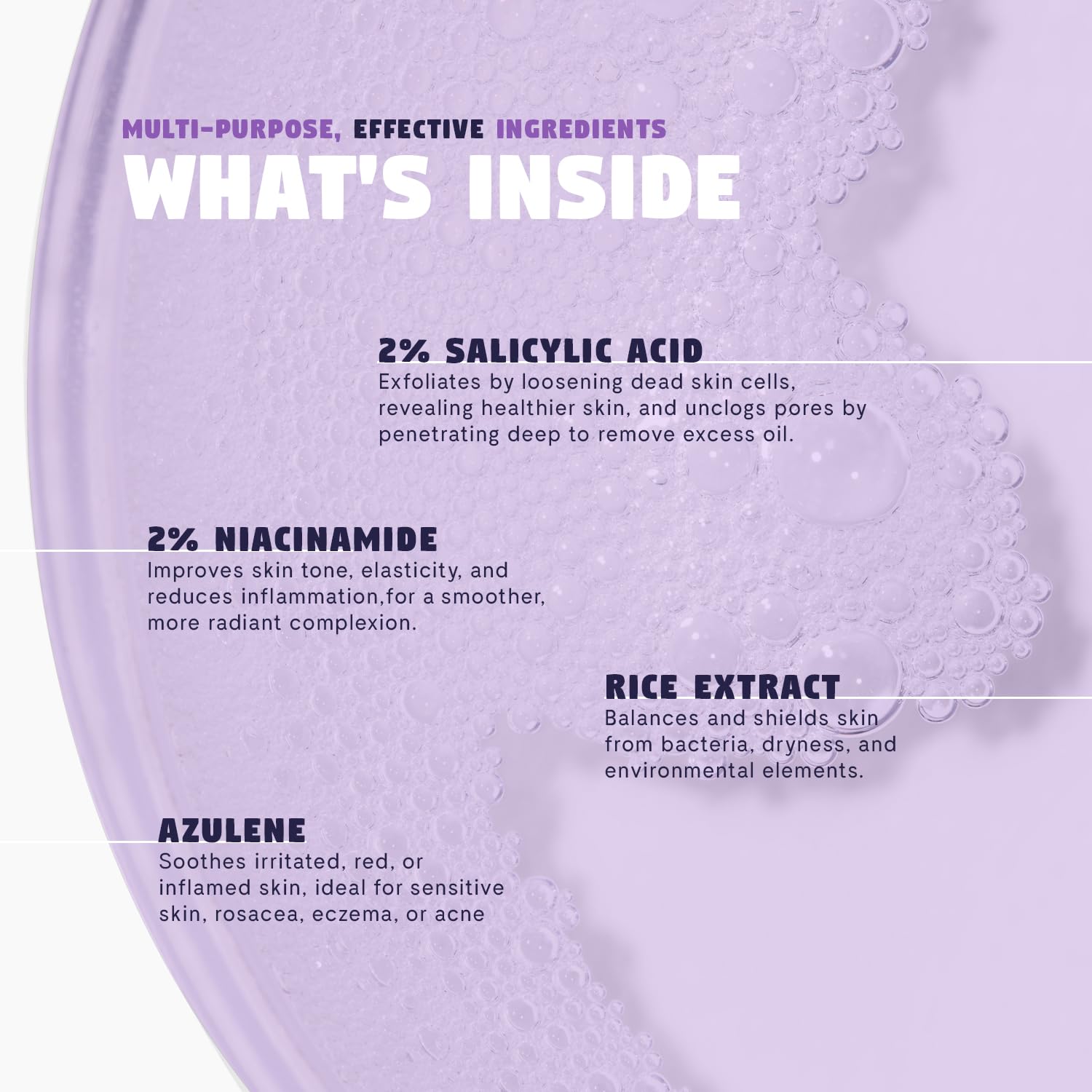 Zen Dew Violet Aura toner pump in action for easy daily layering