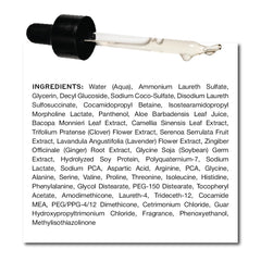 Zenagen Densifying Hair Serum watery texture shows quick drying.
