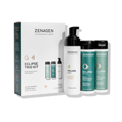 Zenagen Eclipse Shampoo bottle pour shows color preservation for vibrant hair