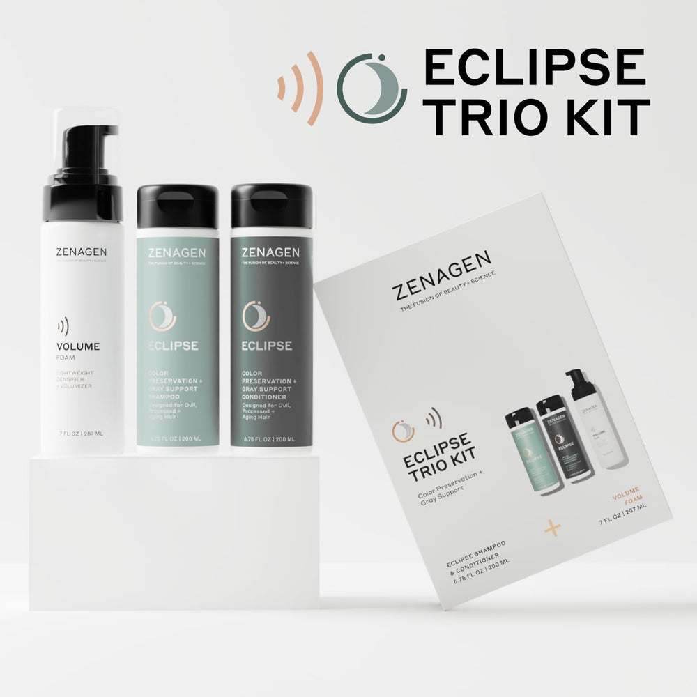 Zenagen Eclipse Volume Foam showing dispensing action for added body