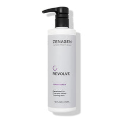 Zenagen Revolve conditioner bottle front view showing lightweight conditioning for thinning hair