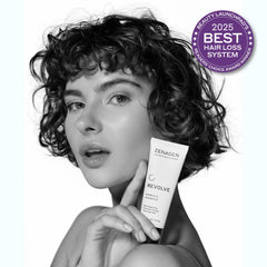 Zenagen Revolve plant-based formula highlighted for vegan, gentle care.