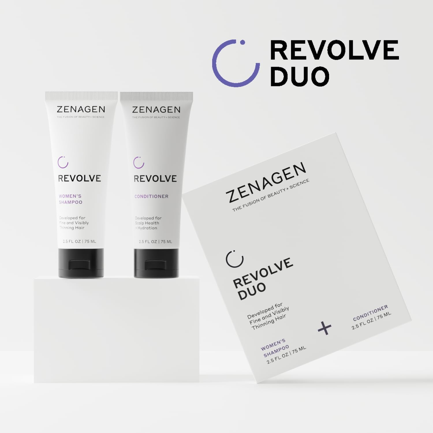 Zenagen Revolve travel kit shown in TSA-friendly packaging for trips.