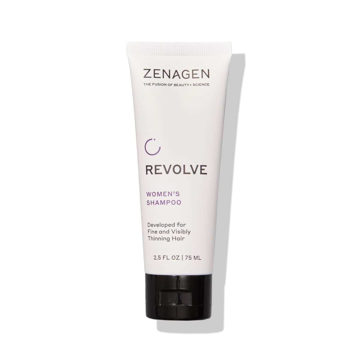Zenagen Revolve thickening shampoo bottle for fuller-looking hair.