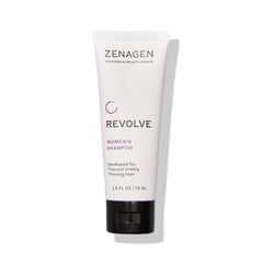 Zenagen Revolve thickening shampoo bottle for fuller-looking hair.