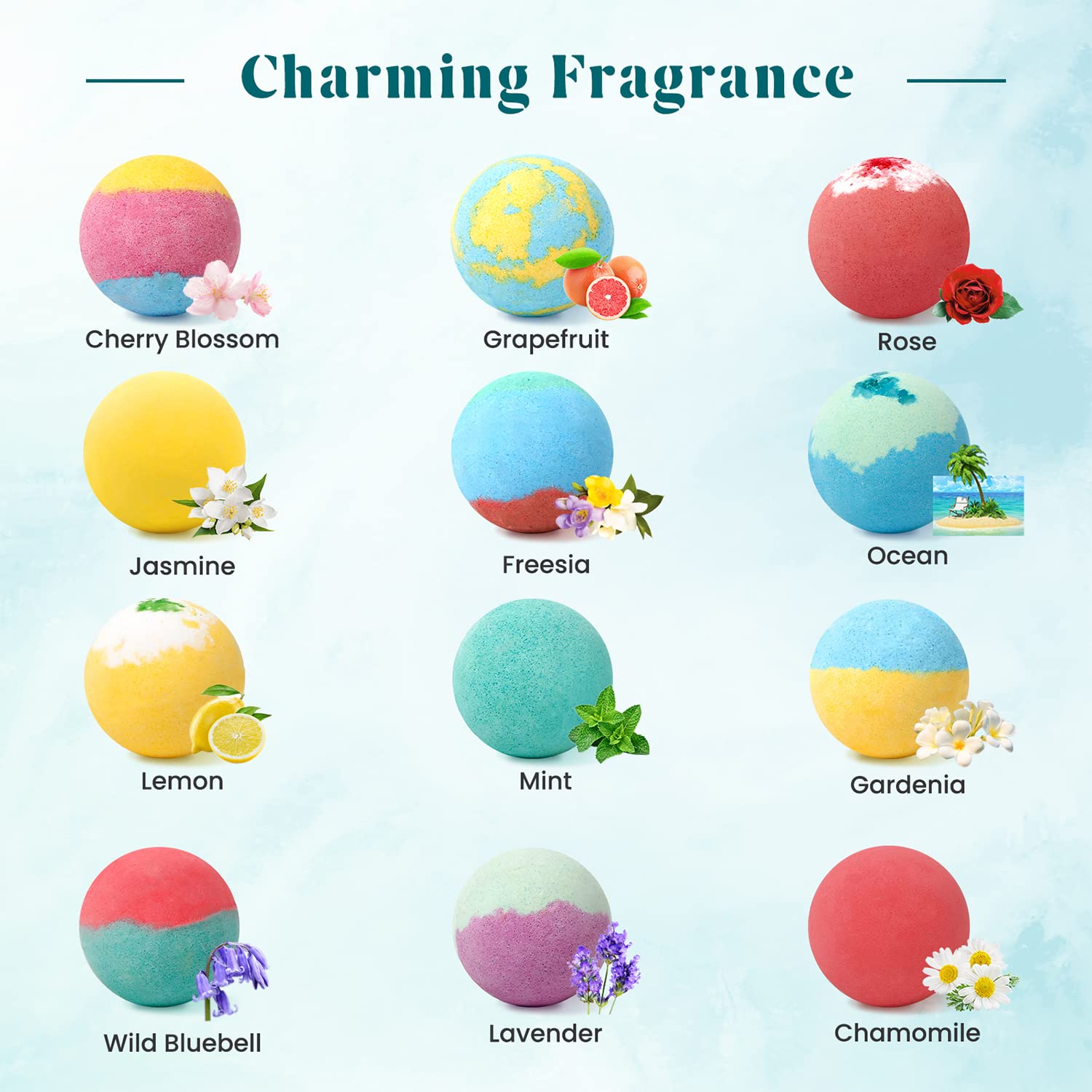 ZenBombs fragrance assortment showing varied scents for moods.