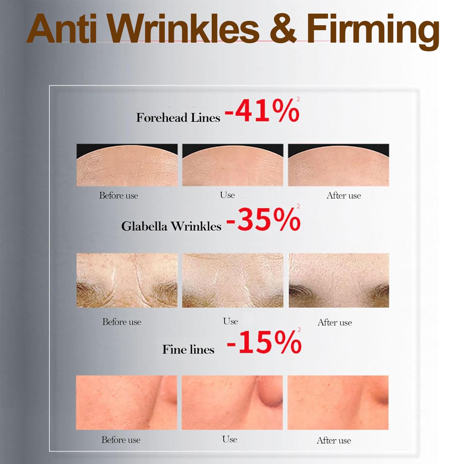 Zenbora application on face and neck demonstrates lifting and firming use
