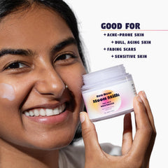 Zen Dew Moon Milk snail mucin moisturizer applying cream for daily hydration