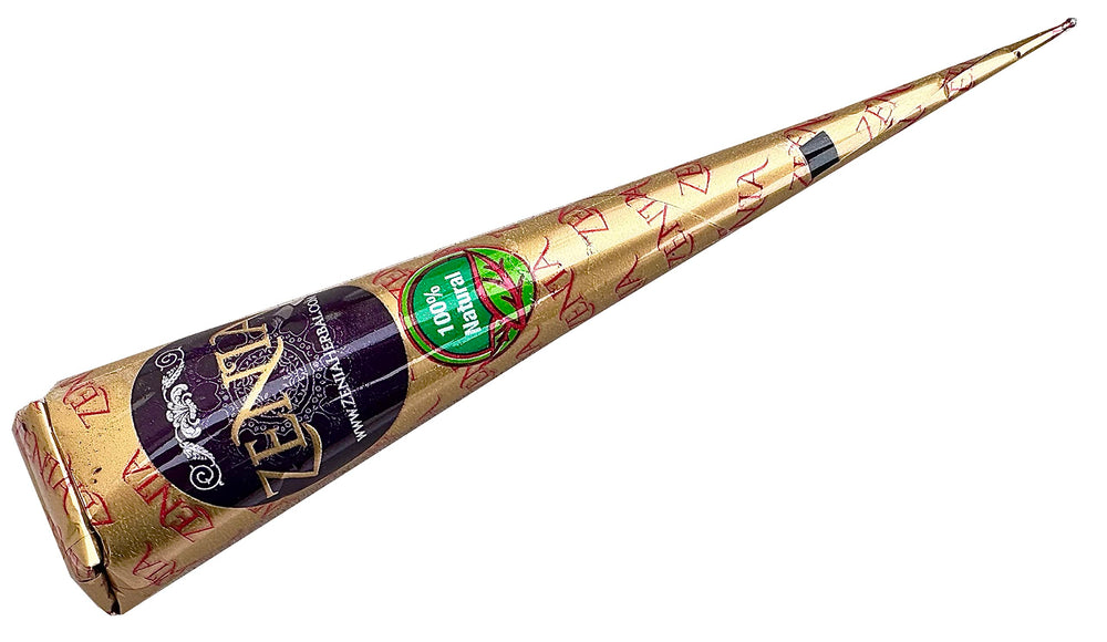 Zenia paste cone with wrapper color variation across packaging