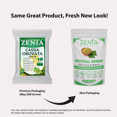 Zenia Neutral Henna application with gloves ensures even coverage.