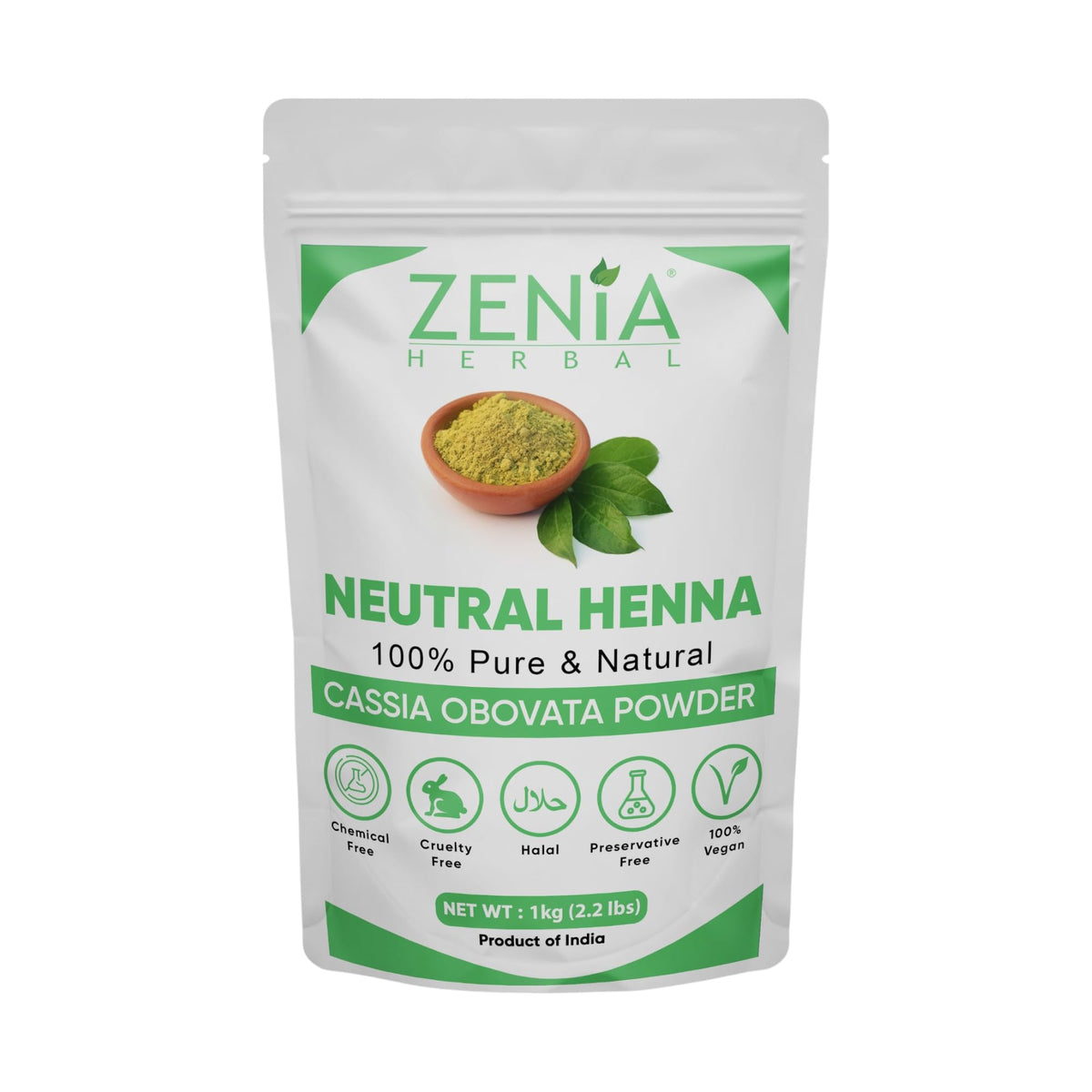 Zenia Neutral Henna paste mixing for a smooth conditioning base.