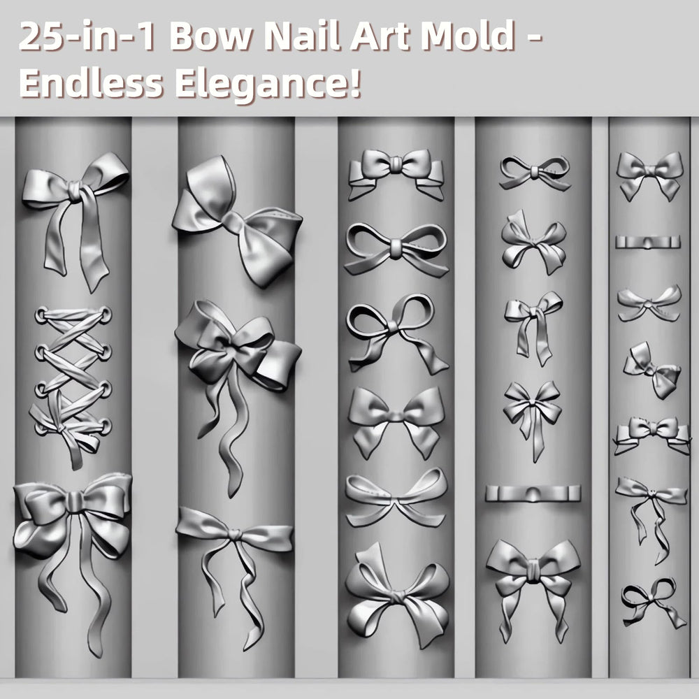 Zenoco DIY nail art stencil bow for custom designs.