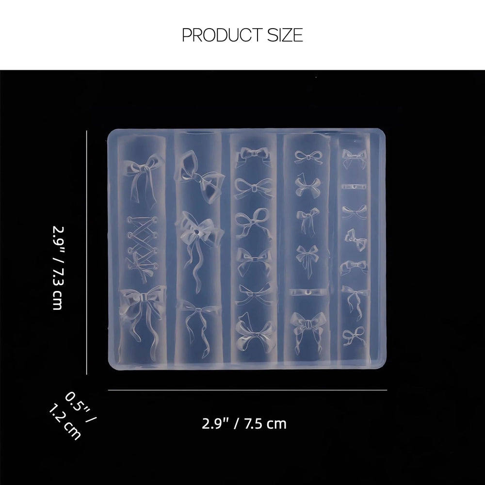 Zenoco resin epoxy bow mold for mini charms and accessories.