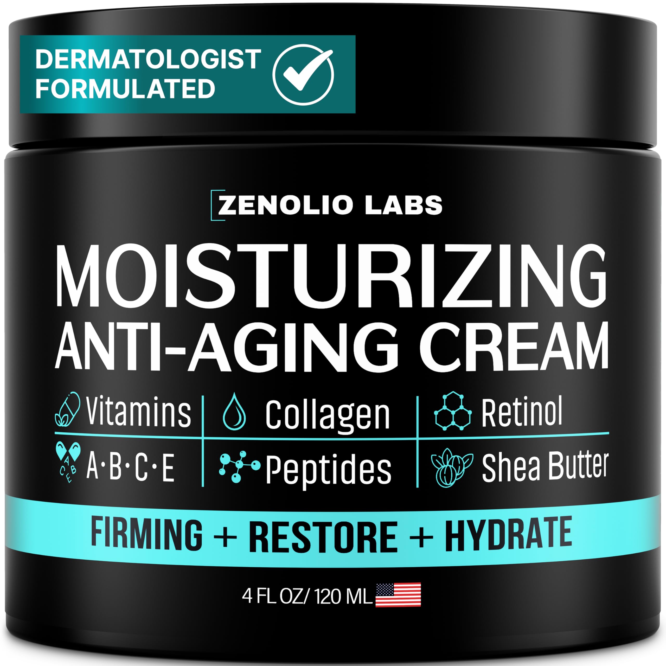 Zenolio Labs Mens Moisturizer retinol for firmer skin