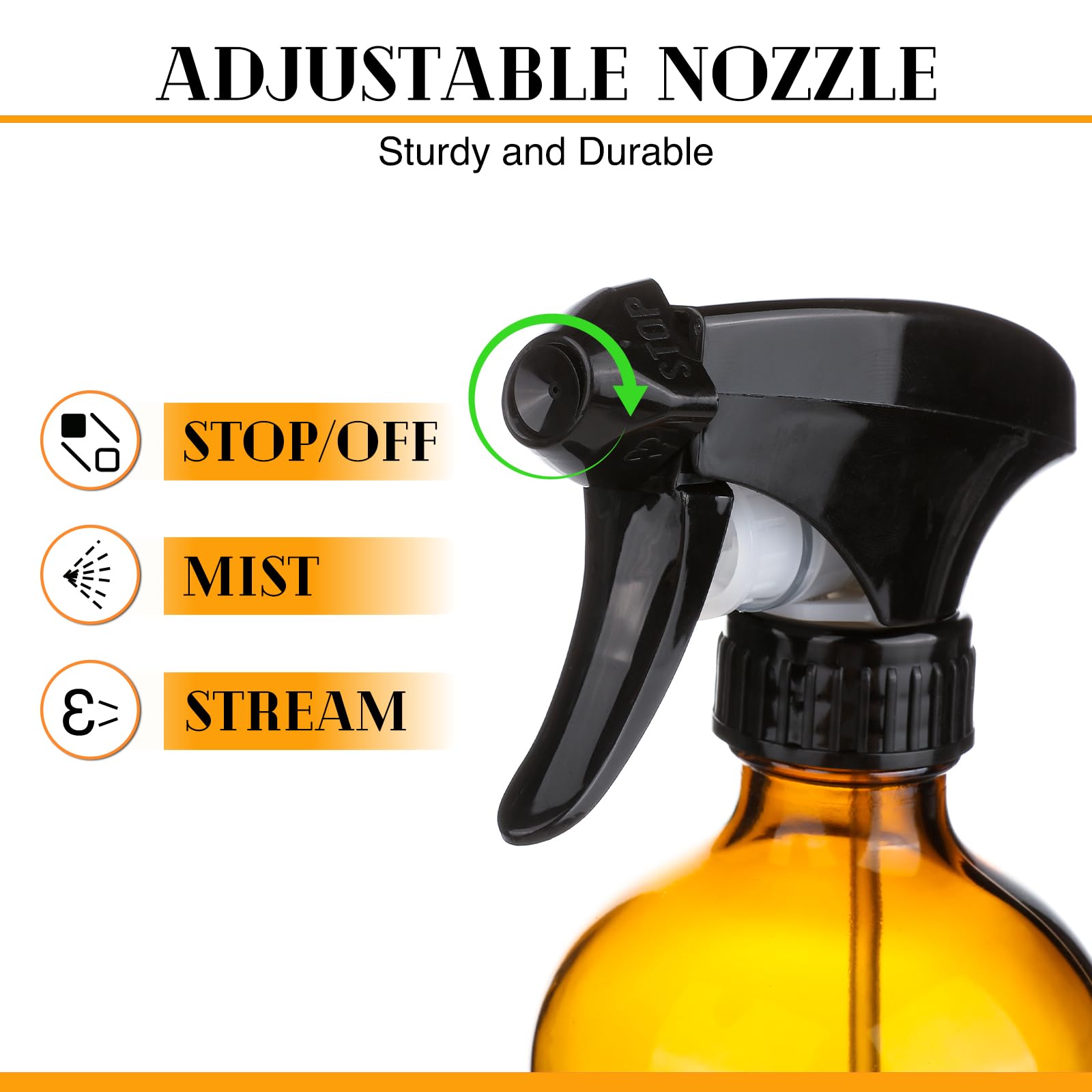 ZENOWICK silicone sleeve on bottle provides secure grip and protection.