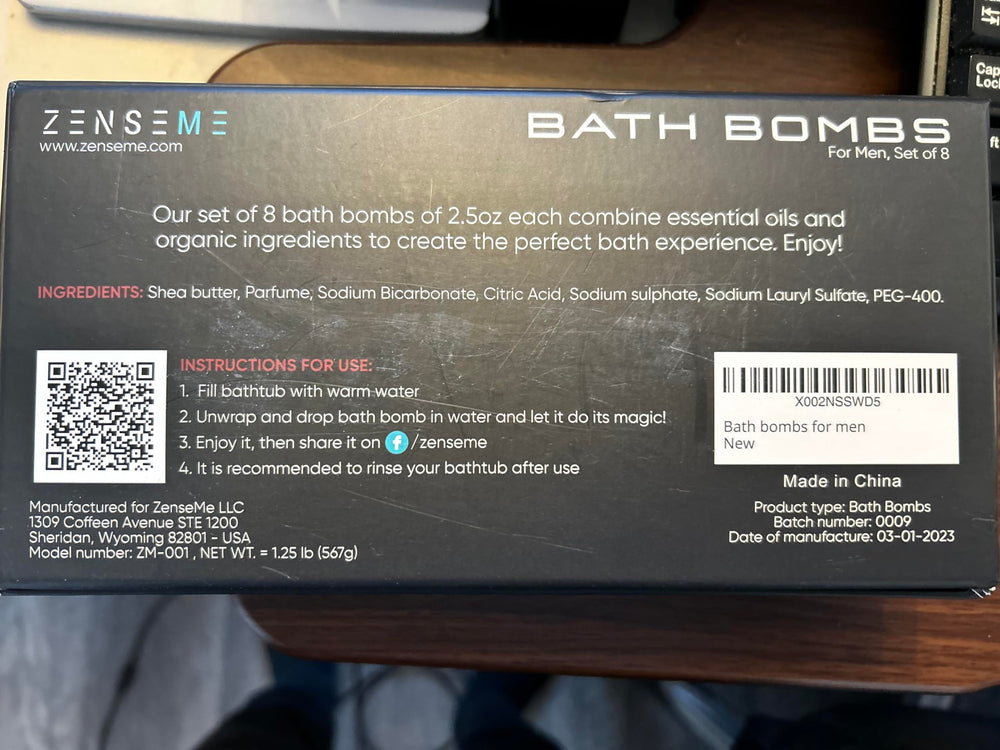 ZenseMe strong fizz bomb shot highlighting bubbly soak for a luxurious experience.