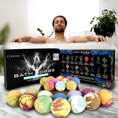 ZenseMe peppermint bath bomb with cooling aroma to refresh after workouts.