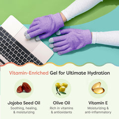 ZenToes Moisturizing Gloves ready for night use to moisturize dry skin.