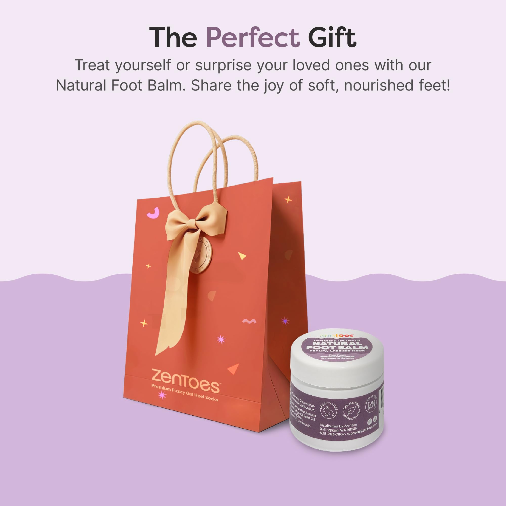 Smooth feet after nightly use with ZenToes Natural Foot Balm.