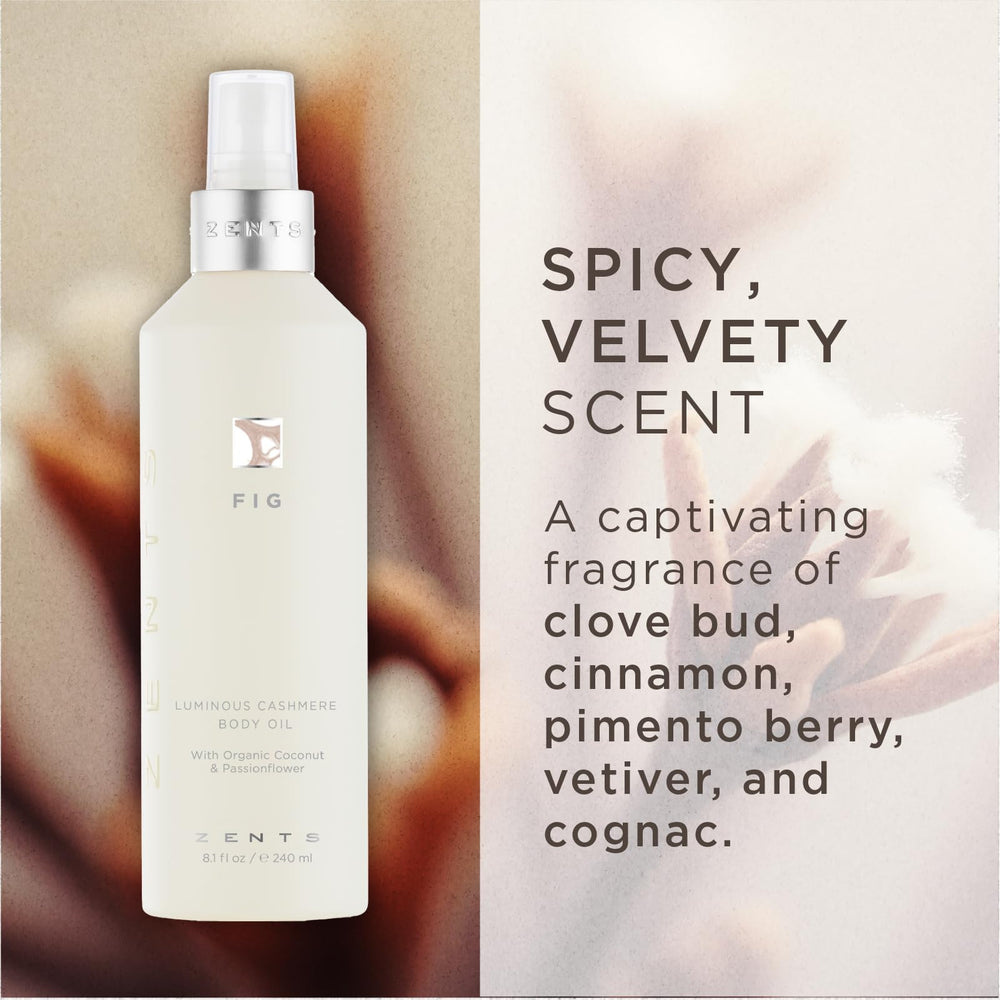 Coconut oil and vitamin E in ZENTS formula for deep hydration and smoother skin texture.