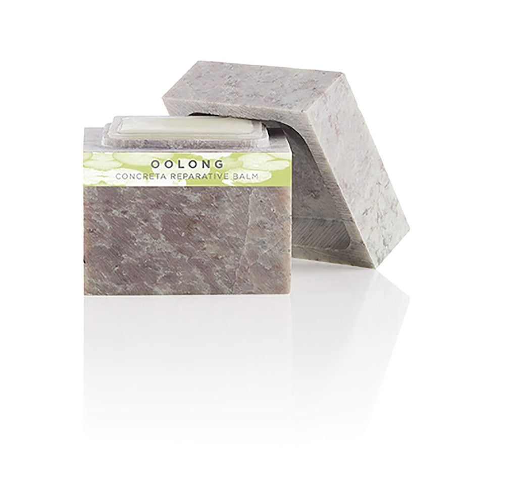 Zents Concreta firming balm jar on vanity for luxurious dry-skin care