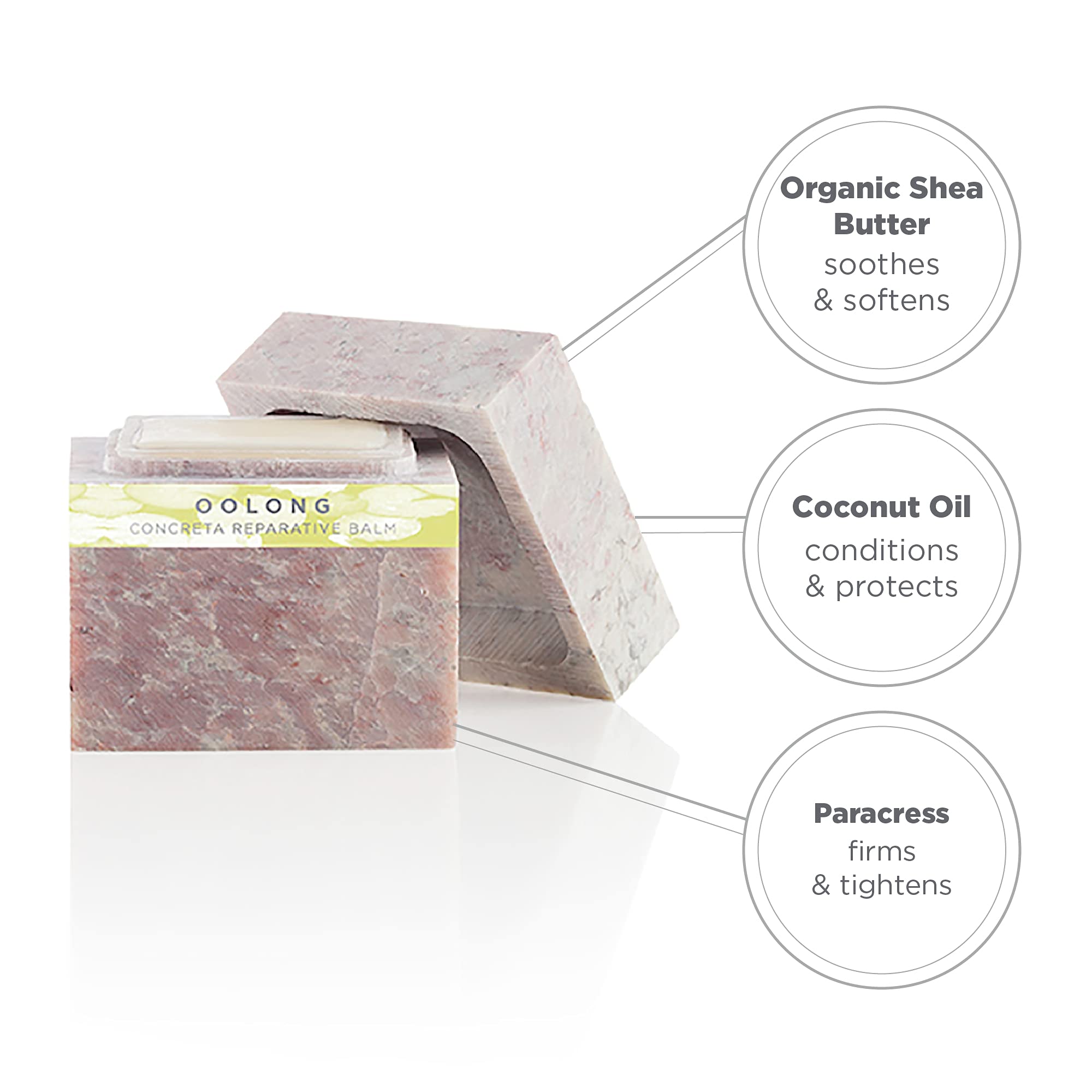 Label highlights organic shea butter and coconut oil for skin nourishment