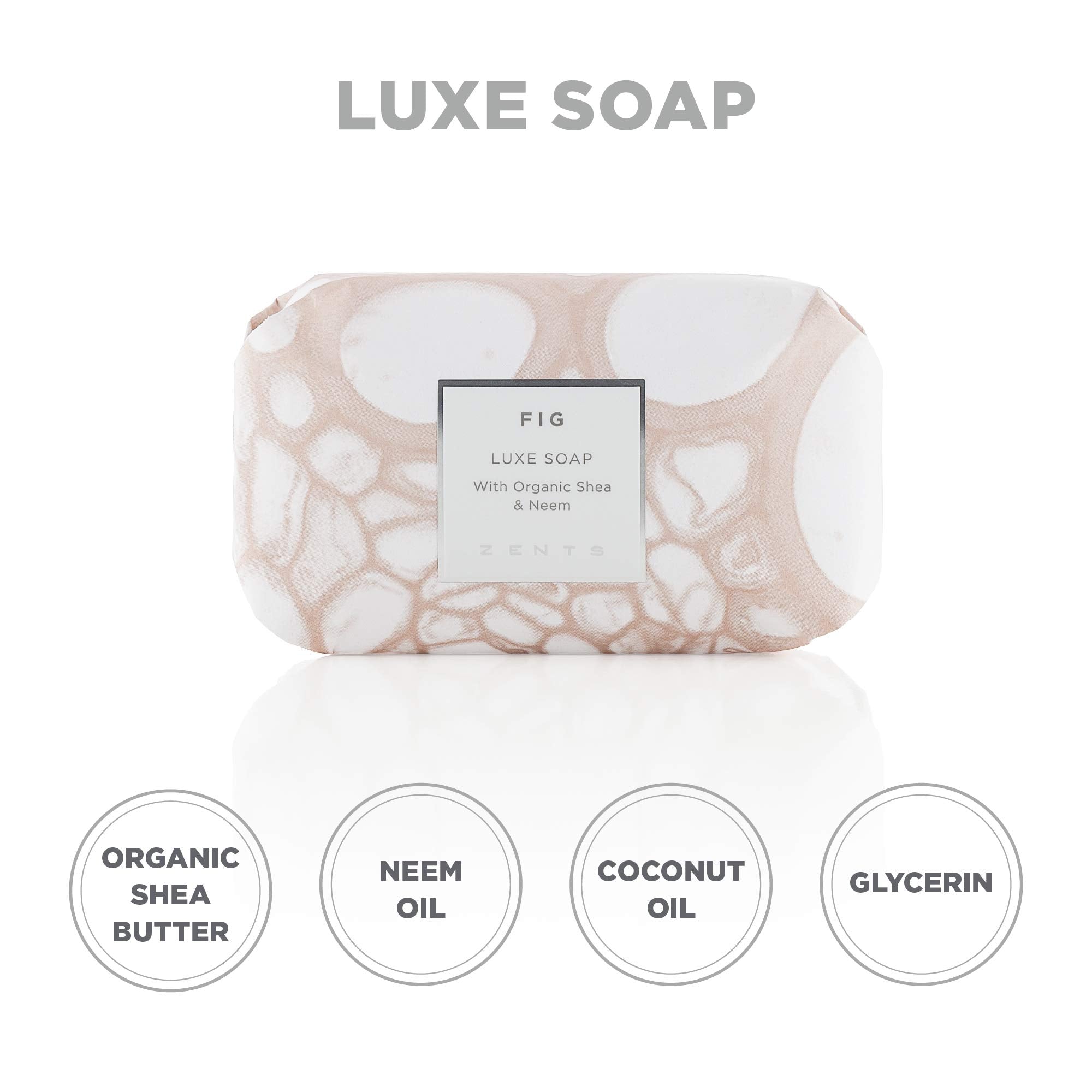 Zents cruelty-free vegan soap with gluten-free formulation.