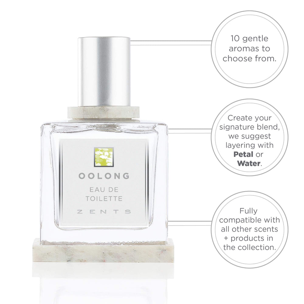 Zents Oolong sample vial for travel-friendly fragrance exploration.