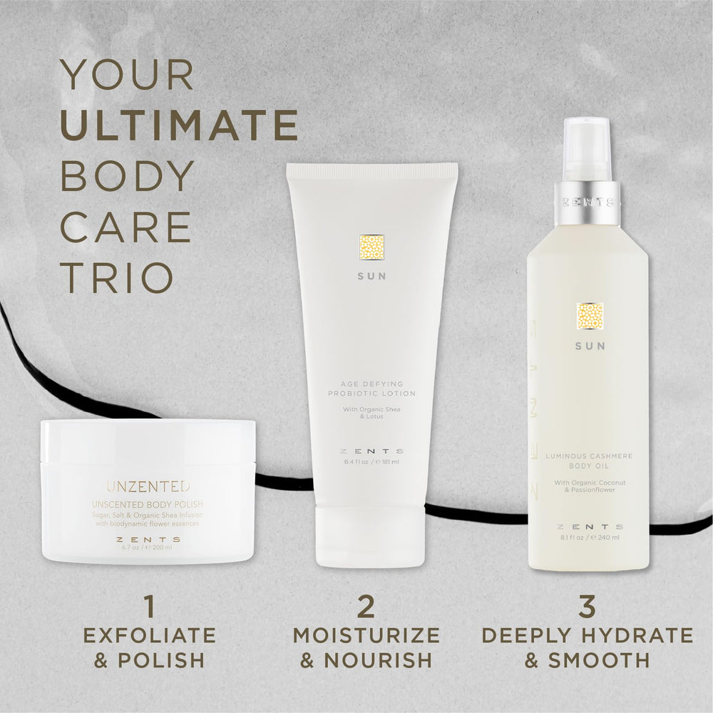 Ingredients include coconut oil and vitamin E for softening skin and antioxidant support.