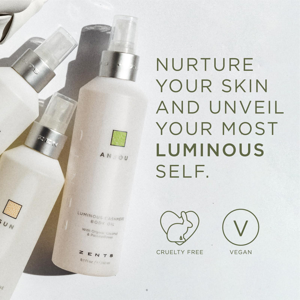 Eco-friendly packaging and vegan, cruelty-free Zents branding.