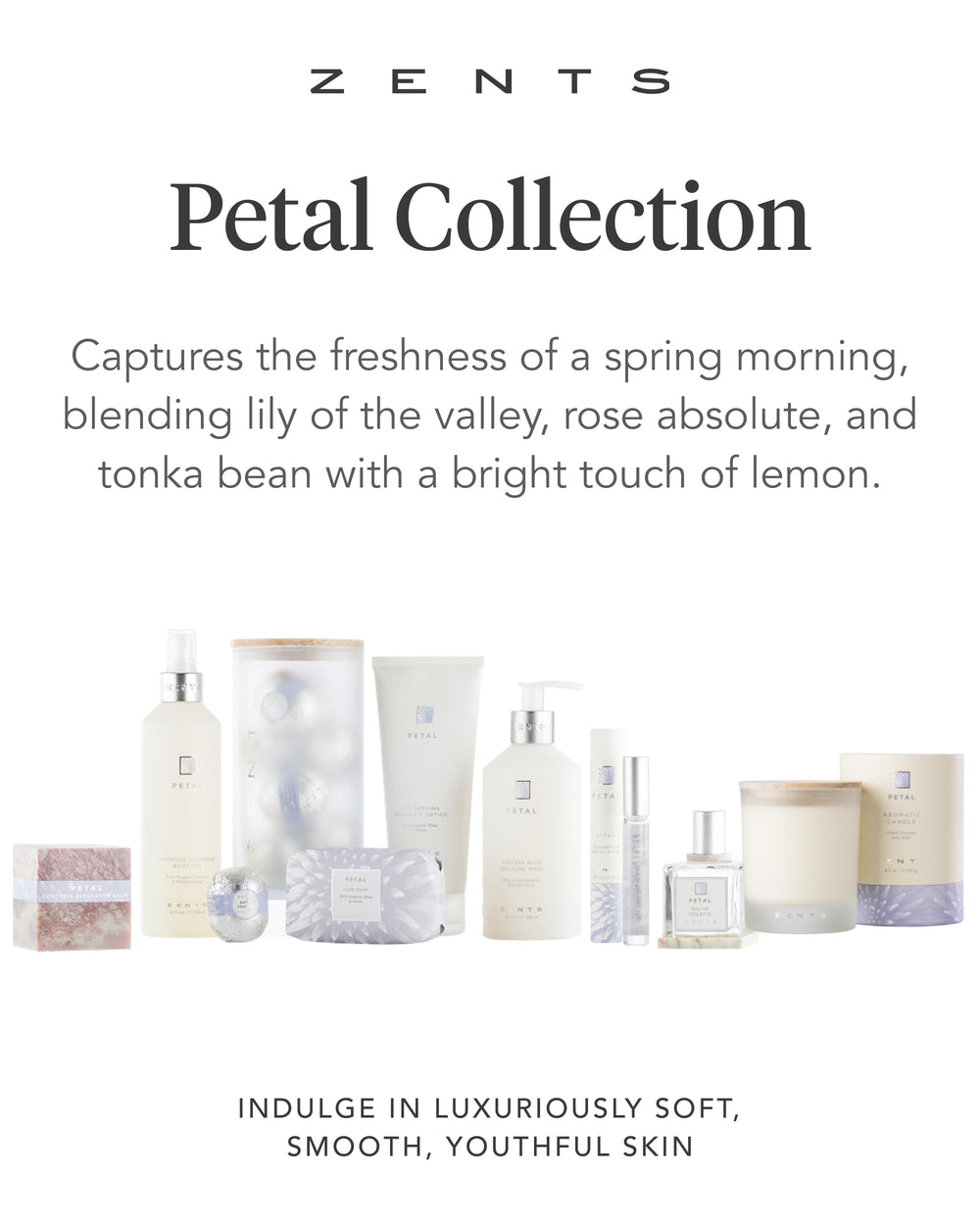 Zents probiotic peptides and vitamin E suggest refined, firmer-looking skin.