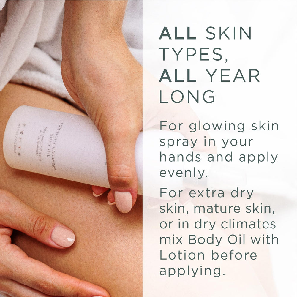Zents soft-skin glow after each application with a luxurious cashmere feel.