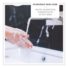 ZENTS triple-milled Luxe Bar Soap lathers in hand for gentle cleansing.