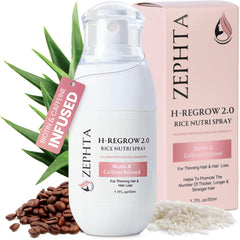 Zephta H-Regrow bottle pour for easy scalp application and even coverage.