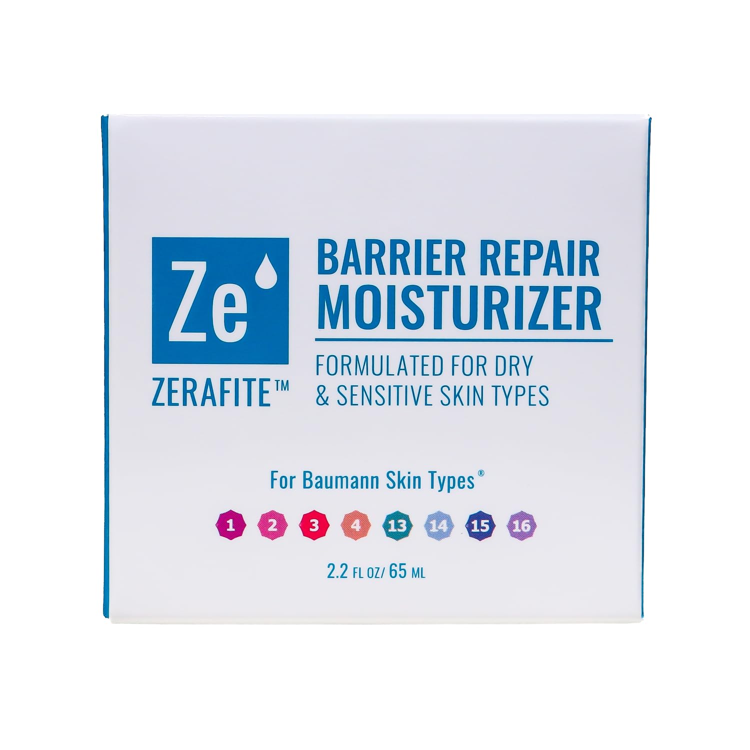 ZERAFITE Barrier Repair fragrance-free label emphasizes gentle care for sensitive skin