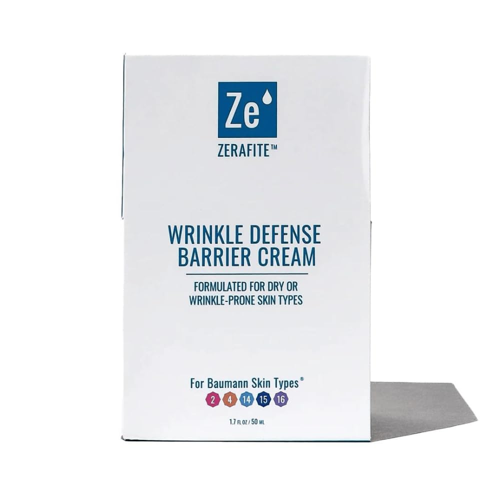 ZERAFITE Wrinkle Defense Barrier Cream jar closeup highlights premium packaging and fragrance-free formula