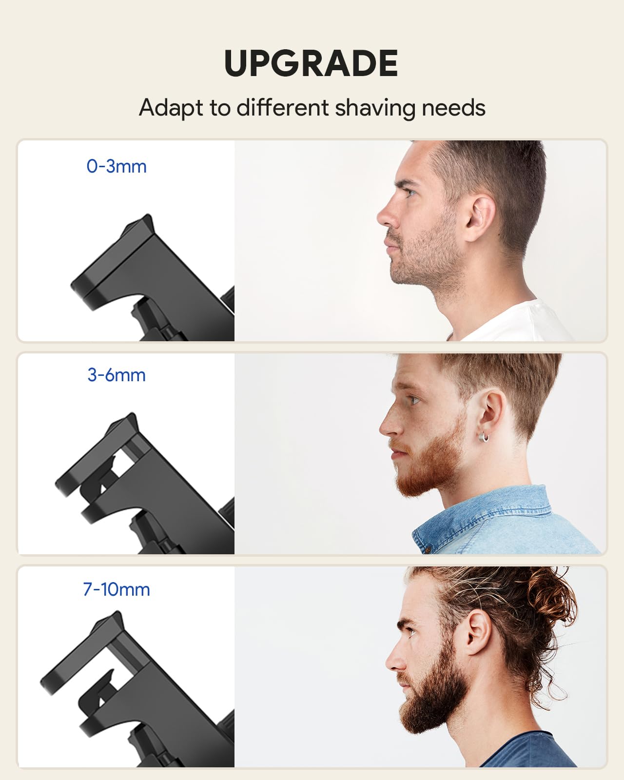 Zerika body comb attachment for consistent body grooming