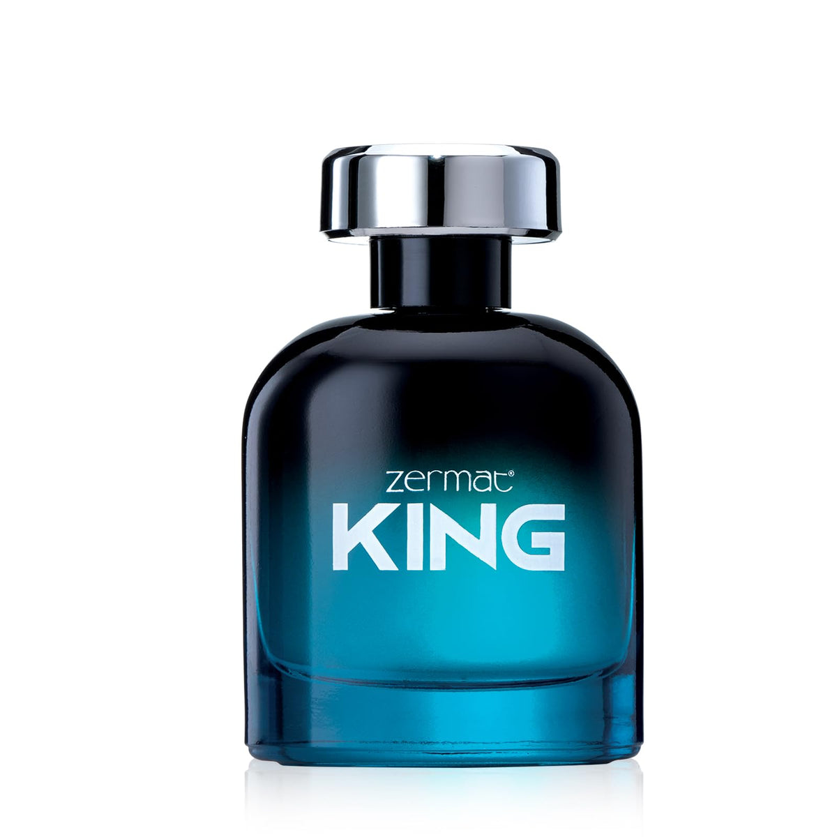 Zermat King bottle front view showcasing herbal woodsy fragrance