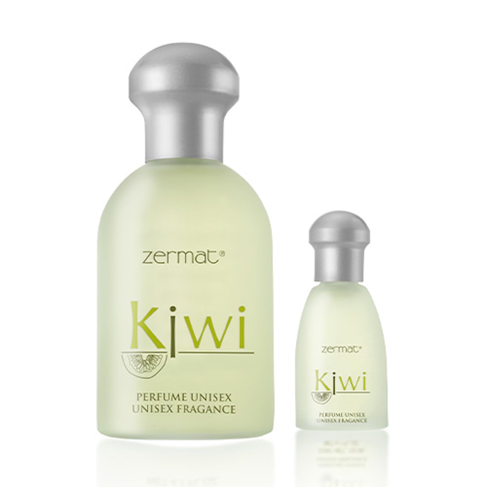 Zermat Kiwi fragrance bottle front with fresh citrus notes for daily wear.