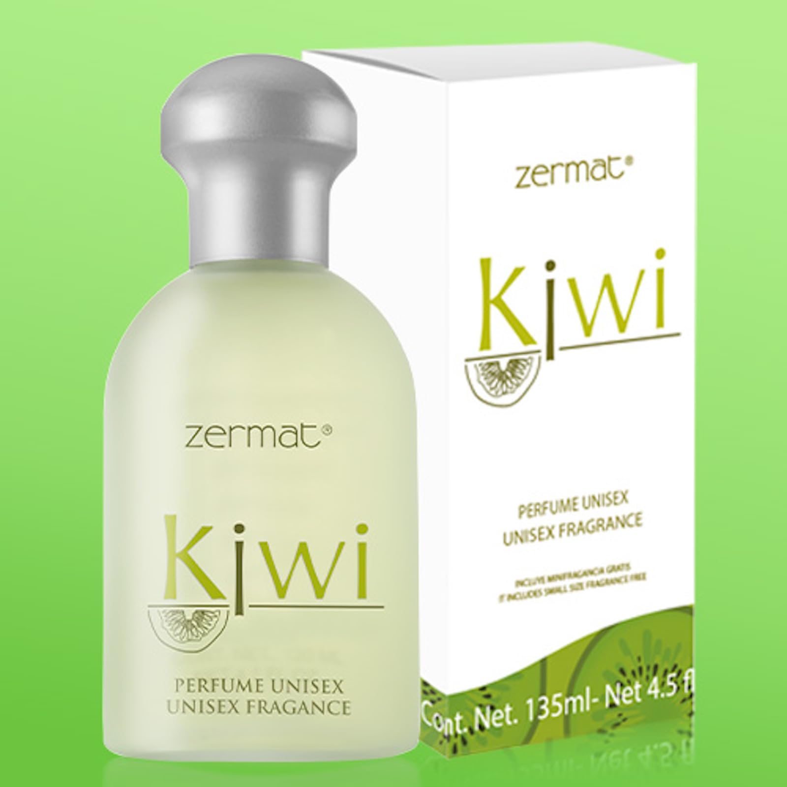 Zermat Kiwi unisex fragrance applied on wrists for day-to-night use.
