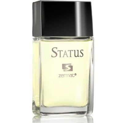 Zermat Perfum Status for Men bottle on a sleek backdrop, suggesting versatile everyday use