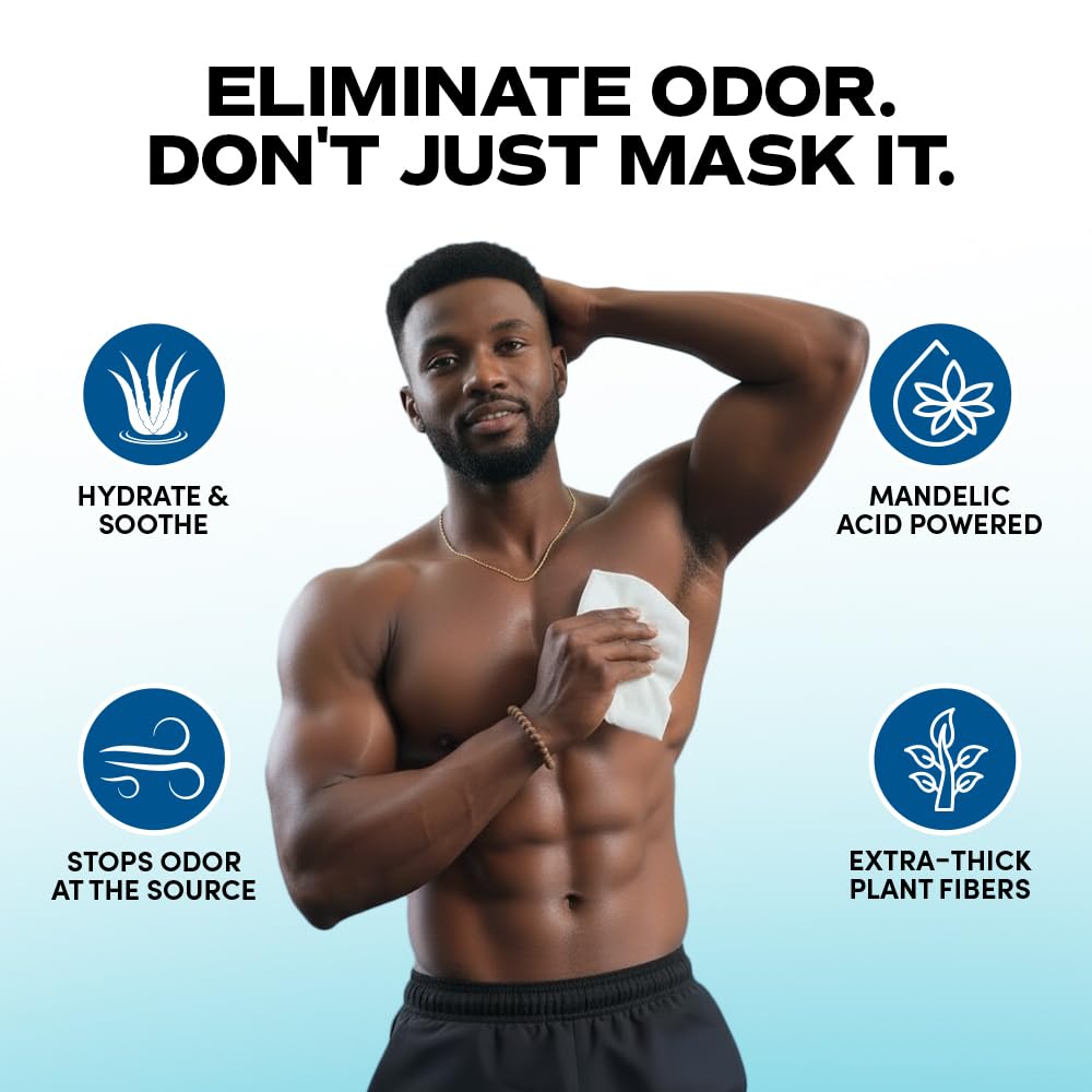 Zero Trace Travel Deodorant Wipes provide 24-hour odor control during activities.