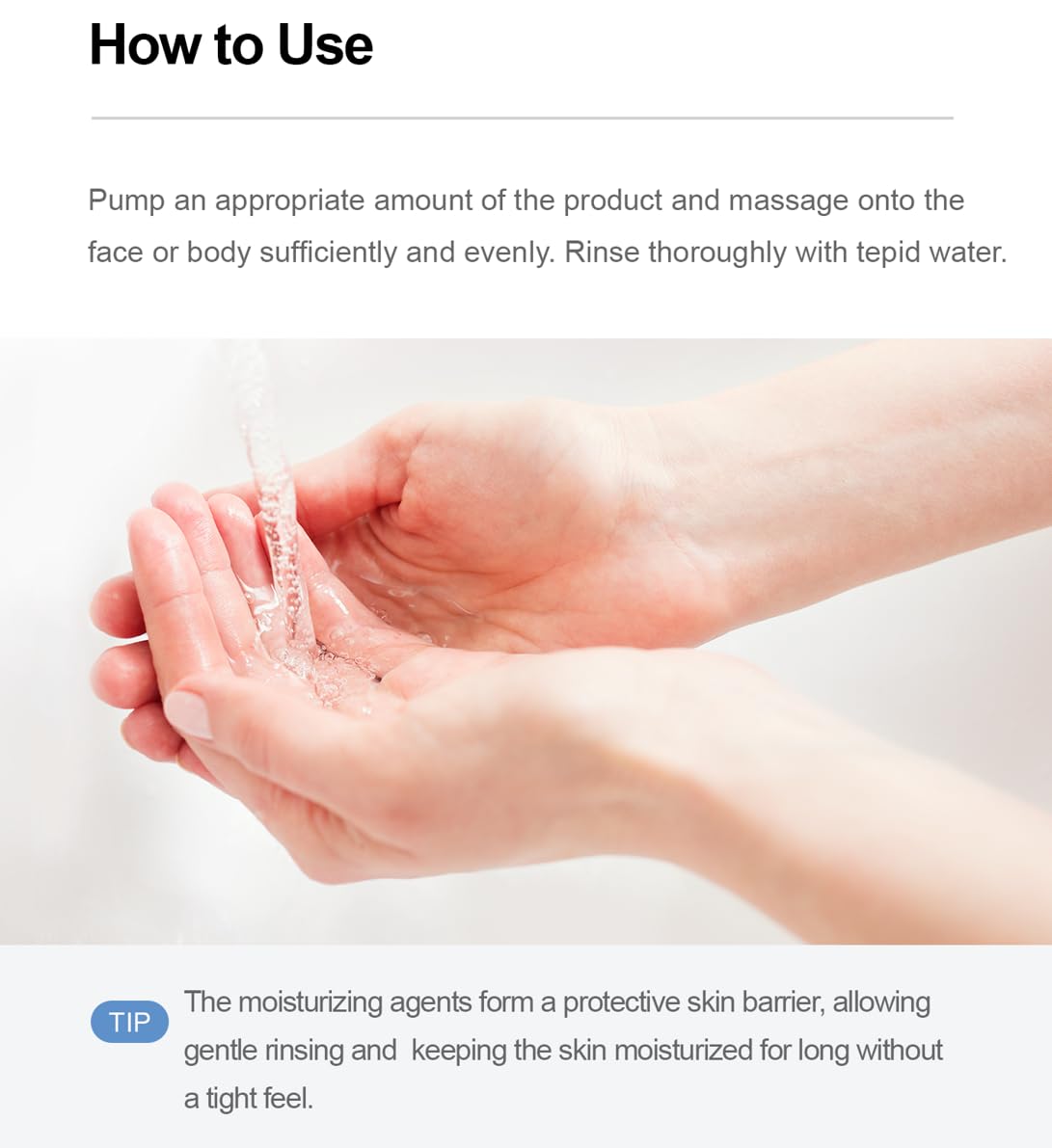 ZEROID Foaming Cleanser hyaluronic-acid molecule visual suggests hydration benefits