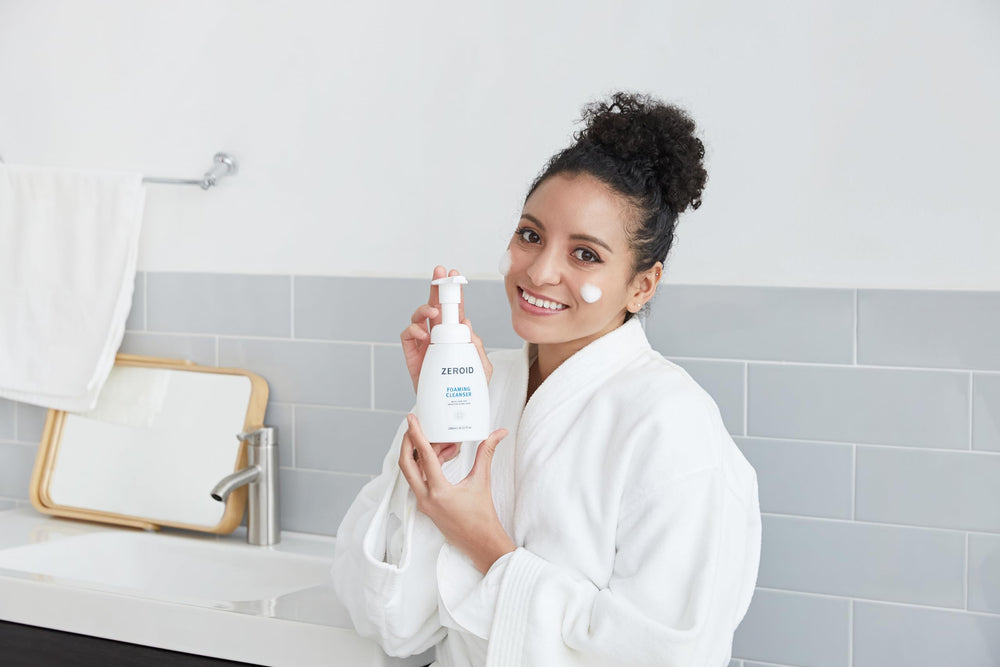 ZEROID Foaming Cleanser mle-formula-ceramide-9s visualization highlights skin barrier support