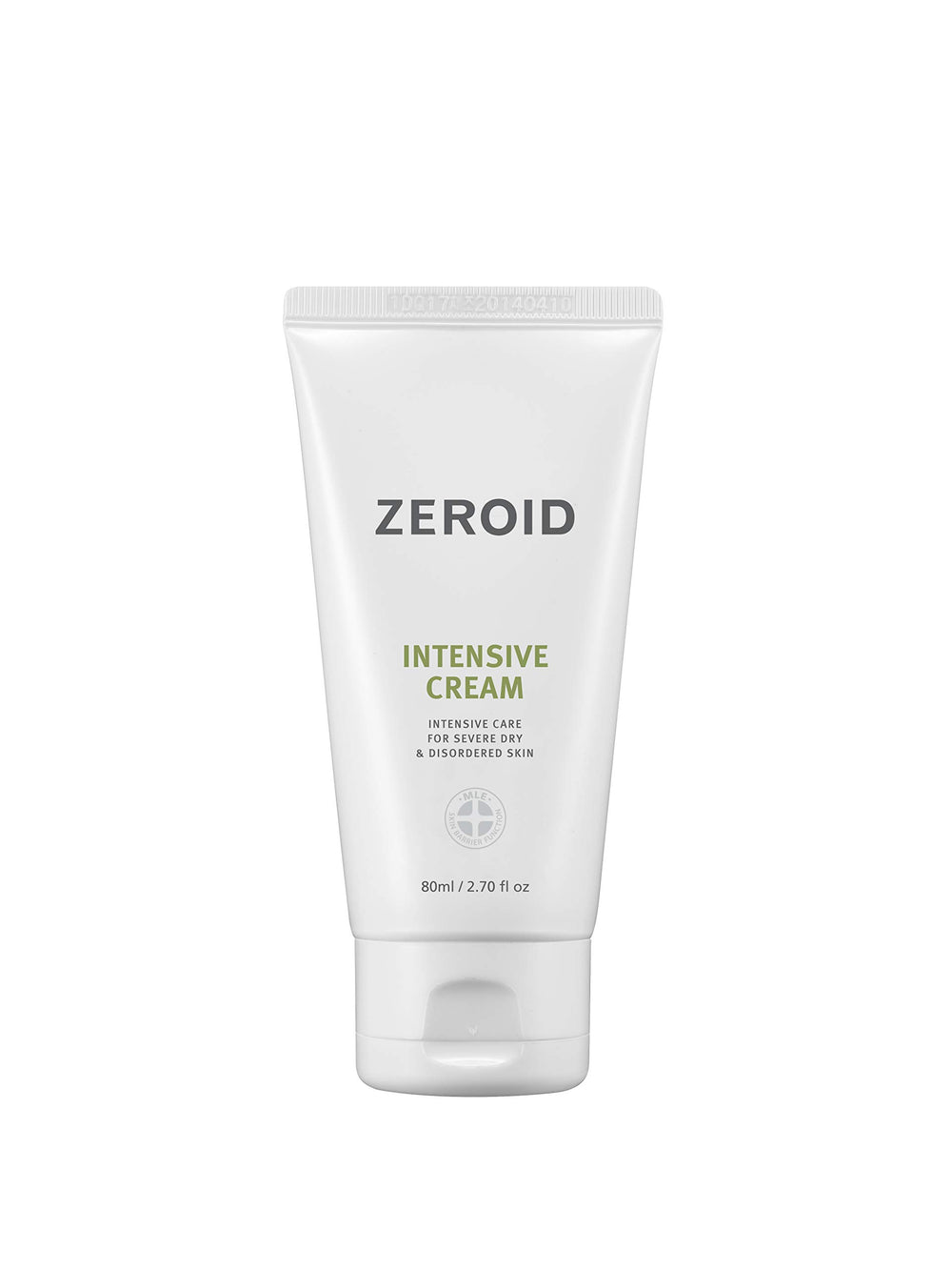 ZEROID Intensive Cream bottle close-up for dry skin care.