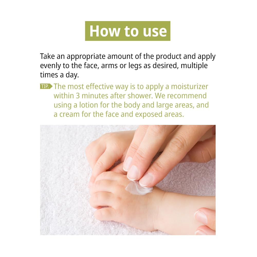 ZEROID Intensive Lotion absorbed on forearm indicating quick uptake.