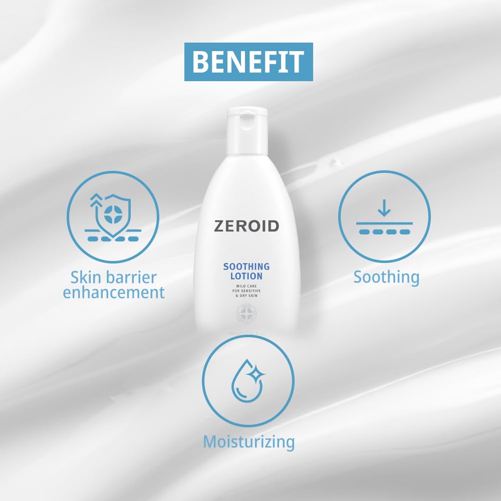 ZeroID lotion being applied to the hand for gentle moisture on the go.