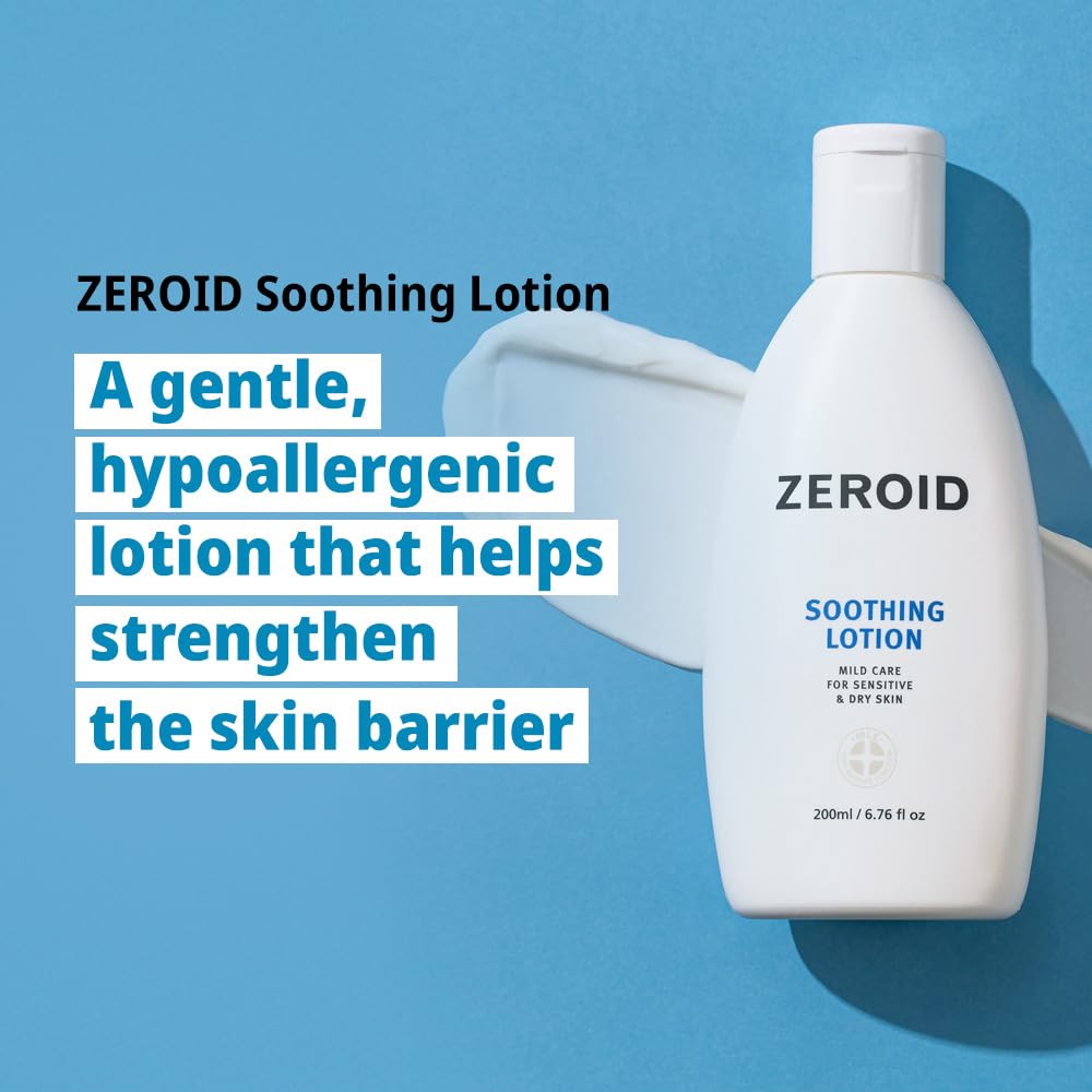 ZeroID lotion texture close-up highlighting lightweight, fast-absorbing hydration.