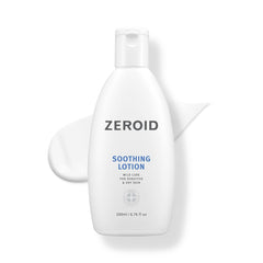 ZeroID soothing lotion bottle shown for quick hydration and sensitive-skin calming.