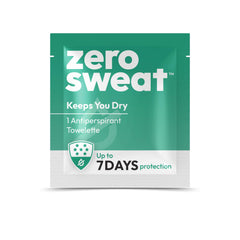 ZeroSweat antiperspirant wipes travel pack ready for daily carry and discreet use